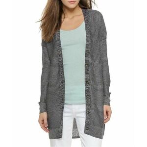 Vince Rayon Linen Longline Cardigan